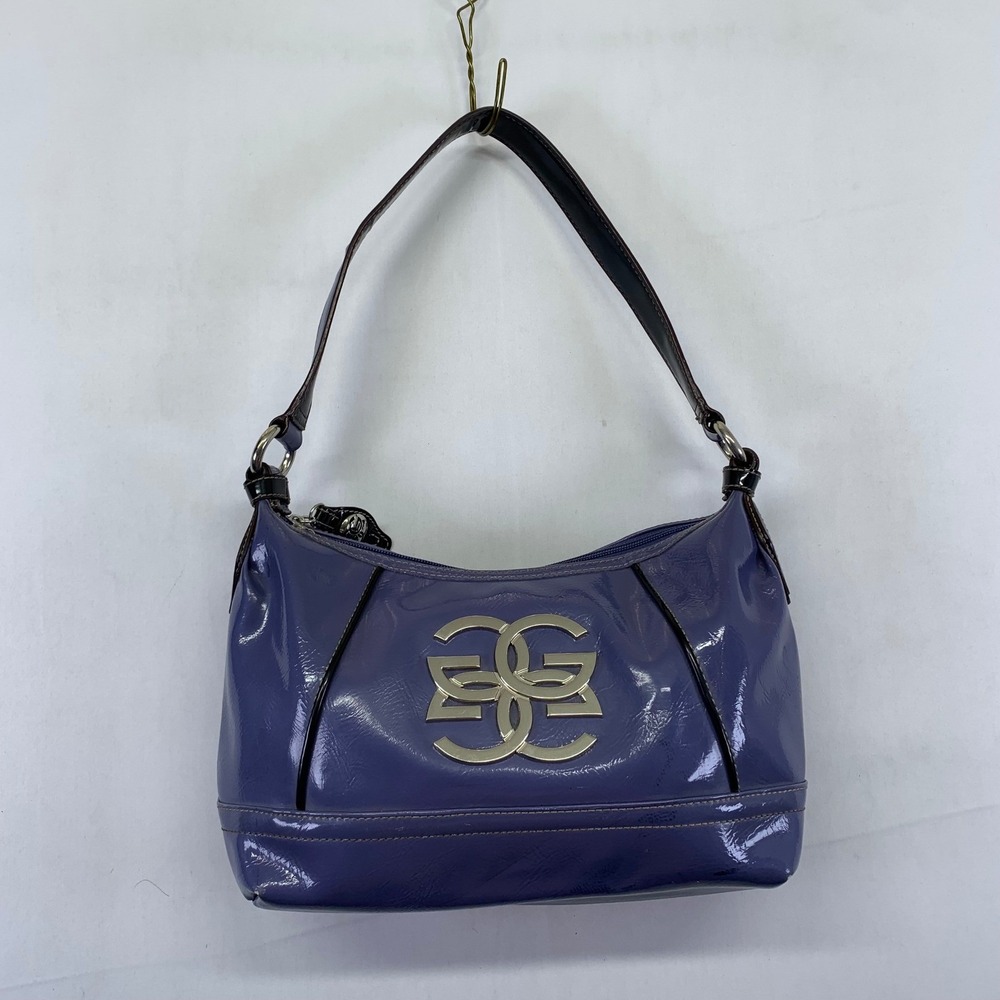 Genna De Rossi Faux Leather Shoulder Bag Purse Handbag Purple Y2k
